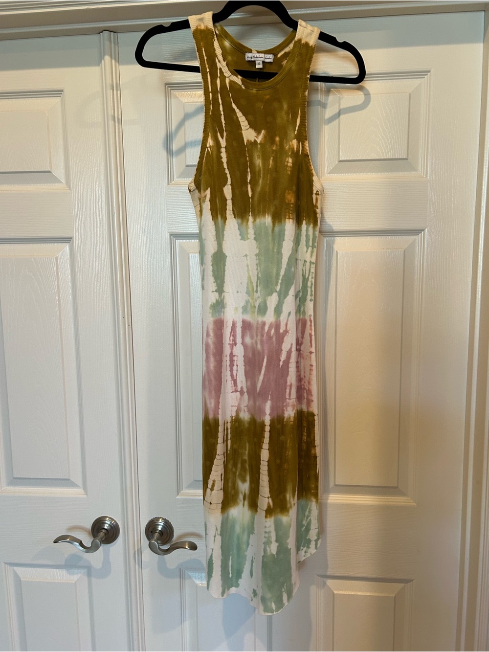 Young, Broke & Fabulous Tie-Dye Sleeveless MIDI Dress, Sz Small, NWOT